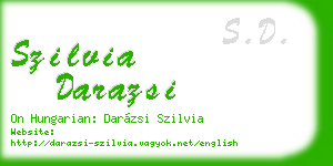szilvia darazsi business card